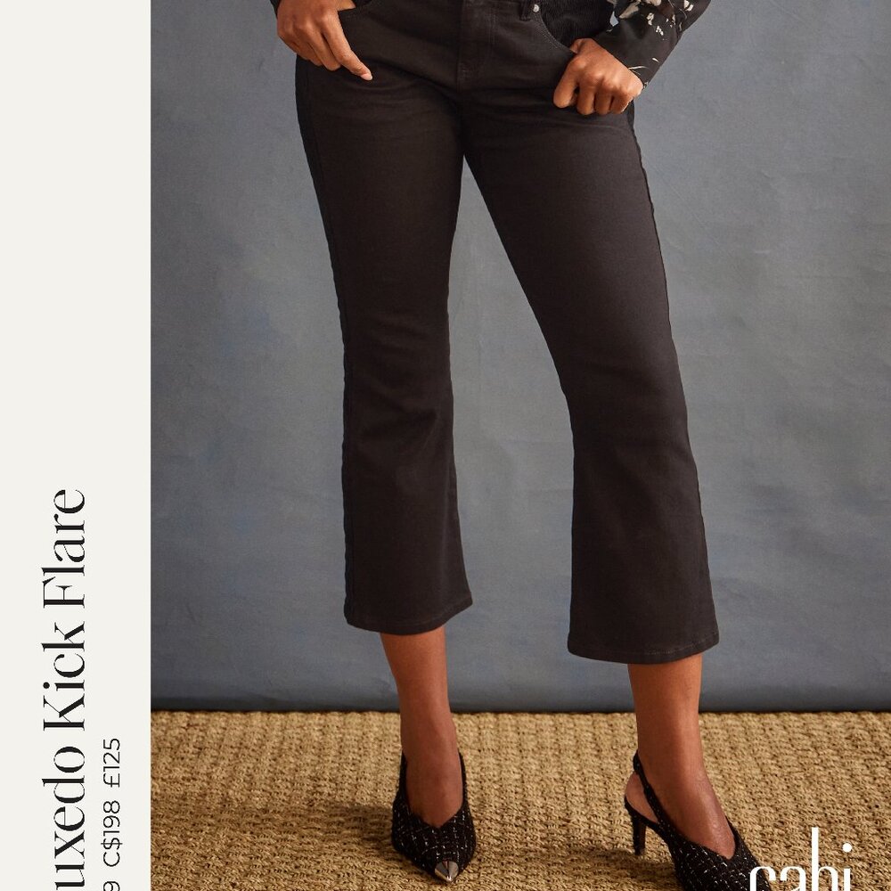 Cabi Tuxedo Kick Flare (10) - Sample Sale